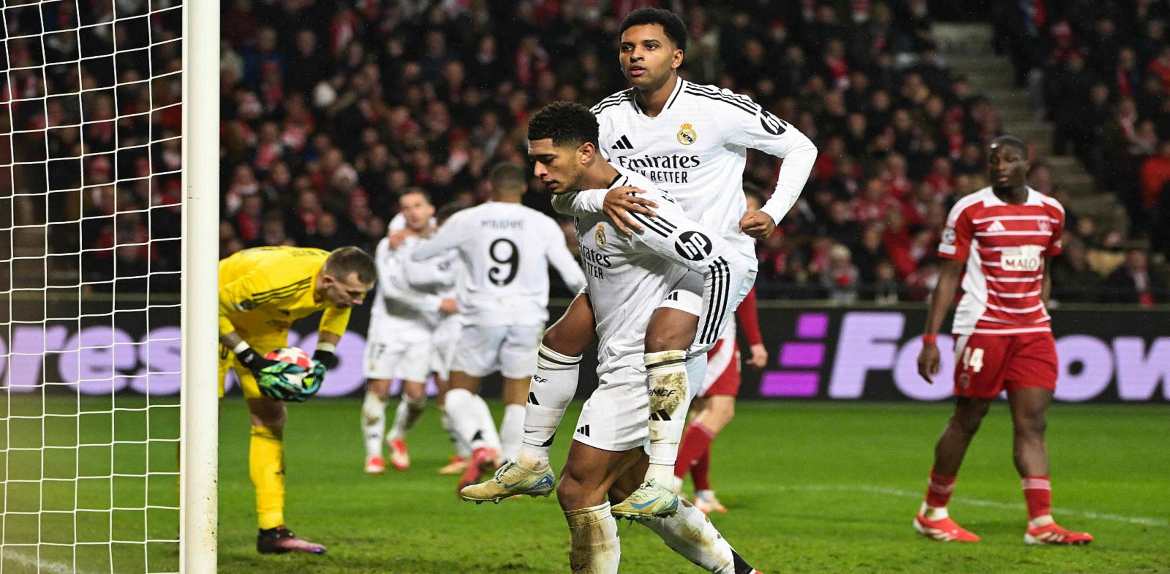 Rodrygo comanda goleada del Madrid ante Brest pero no entran al top 8