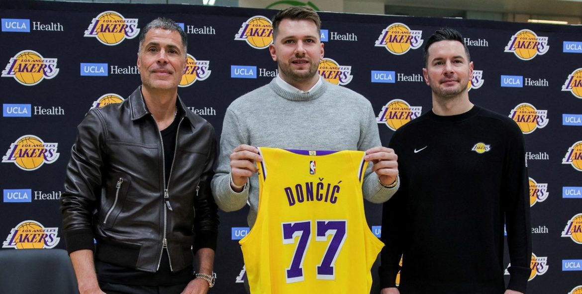 Luka Doncic es presentado oficialmente como jugador de los Lakers