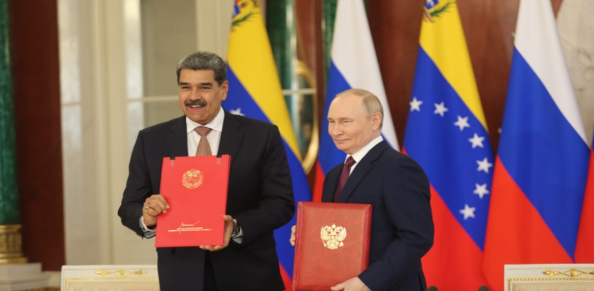 Presidentes Vladímir Putin y Nicolás Maduro firman acuerdo de Asociación y Cooperación Estratégica