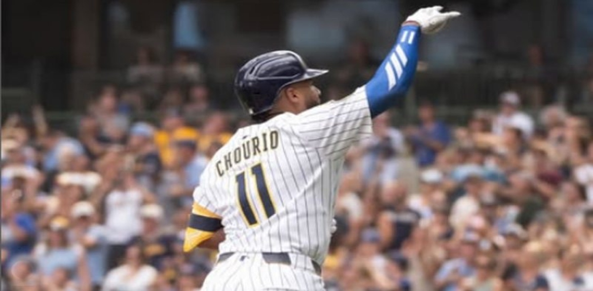 Jackson Chourio, de los Cerveceros, es el aguilucho de la semana