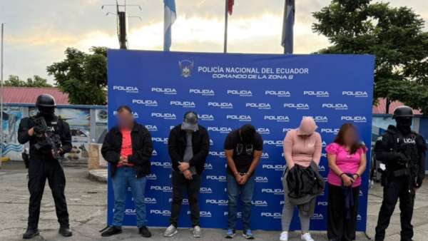 Ecuador desarticula red de lavado ligada a Los Choneros por USD 1.700 millones