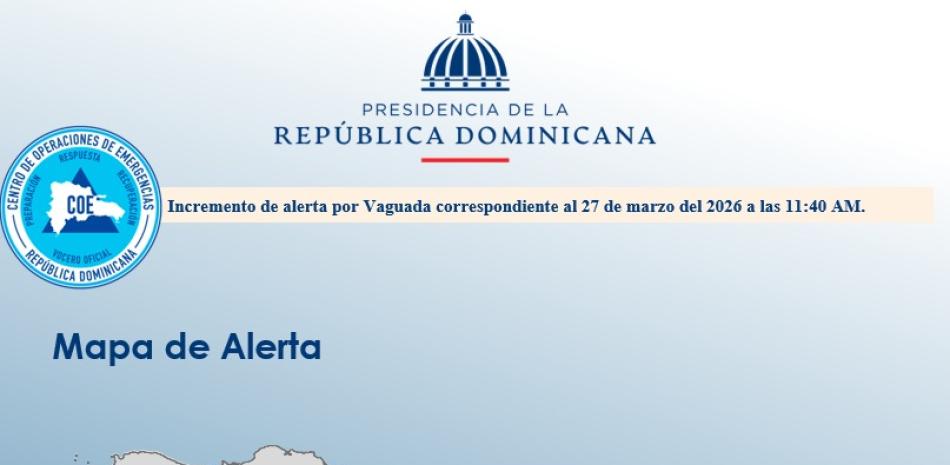 República Dominicana activa alerta amarilla en nueve provincias del este por lluvias e inundaciones